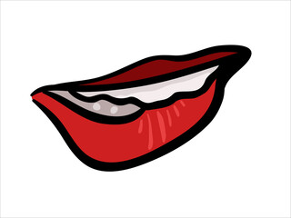 Naughty Lip isolated