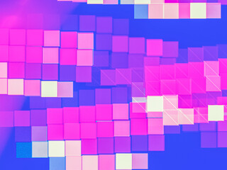 Creative background with colored squares as a mosaic, colorful modern decorative background