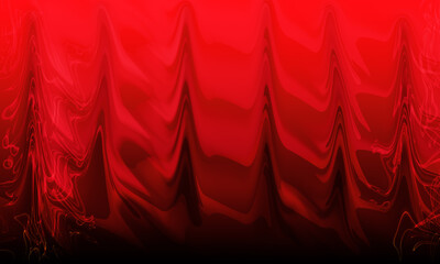 Red background with gradient water wave pattern, abstract artwork for graphic design