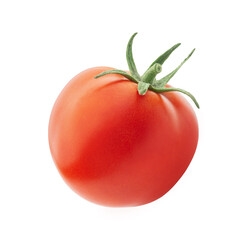 one fresh tomato isolated on white