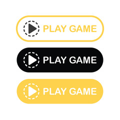 play game button for playing games of gamers, the button for starting to play games