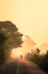 urban rider, rider, winter morning long drive, bokeh, long ride, royal enfield, fog, urban life, urban lifestyle, lootera, 