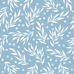 Fototapeta premium Abstract floral seamless pattern. Vector design for paper, cover, fabric, interior decor.