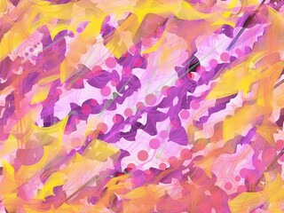 Abstract background color brush painting background. Colorful brush pattern. Colorful brush design of all colors of the rainbow. Colorful kaleidoscope texture. Decorative kaleidoscopic ornament.