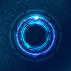Particles liquid dynamic flow