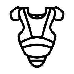 Baseball Chest Protector Icon