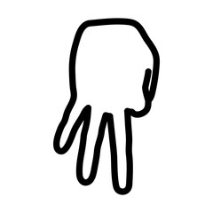 Baseball Catcher Gesture Icon