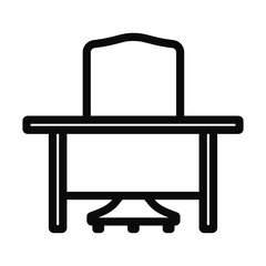 Icon Of Table And Armchair