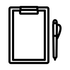 Icon Of Tablet And Pen