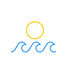 Sunset or sunrise icon