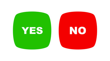 yes and no buttons	