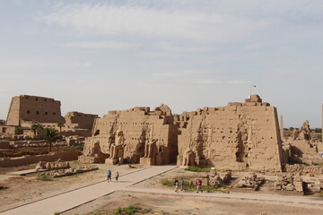 inside a temple in egypt