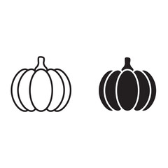 Pumpkin vector icon