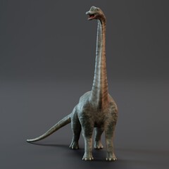 Realistic 3D Render of Brachiosaurus Dinosaur © bescec