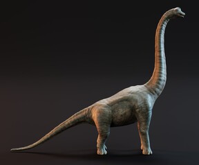 Realistic 3D Render of Brachiosaurus Dinosaur © bescec