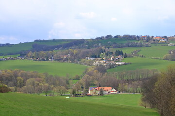Small village near Kreischa near Dresden in Saxony in Germany