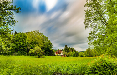 Obraz premium Feld, Bad Orb in Hessen