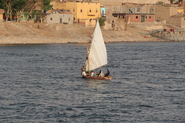 a felucca on the river nil