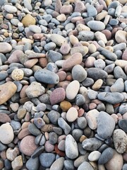Beach pebbles wallpaper by the mediterranean coast