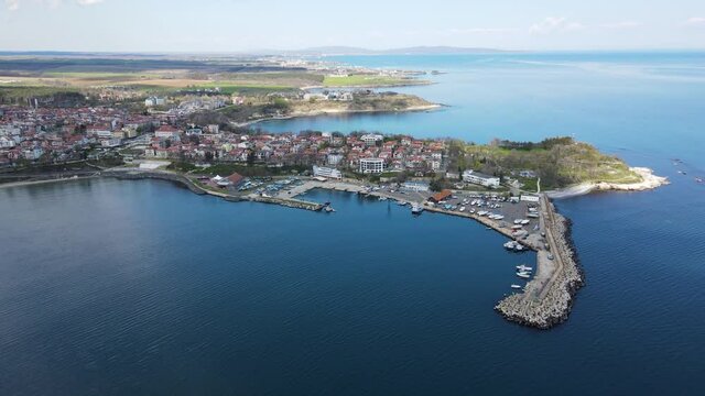 Aerial view of Town of Tsarevo, Burgas Region, Bulgaria 