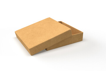 Cardboard box isolated on white background