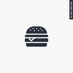 Hamburger, premium quality flat icon