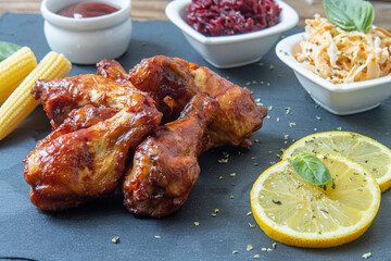 bbq sauce chicken wings