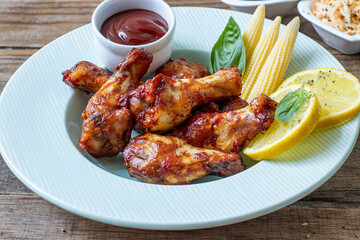 bbq sauce chicken wings
