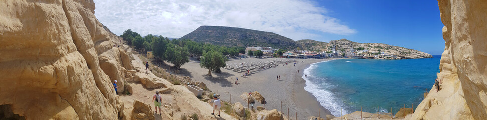 Fototapeta na wymiar Im Herzen von Kreta: Matala