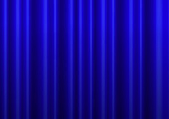 Fototapeta premium 青色のカーテンの背景イラスト