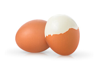 eggs on white background
