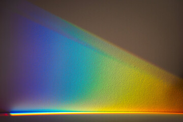 A rainbow background for products and overlays. Prism light