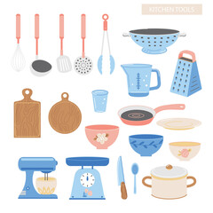 Set with kitchen utensils