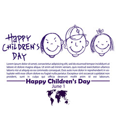 Happy Children's Day, poster and banner