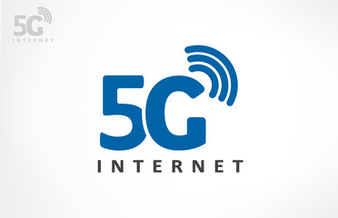 5G Internet logo. Vector design.