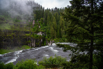 Mesa Falls Yellowstone (late summer)