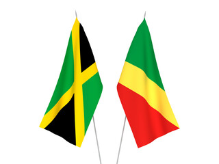 Jamaica and Republic of the Congo flags