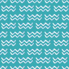 Watercolor seamless pattern drawing with zodiac symbols