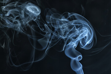 texture smoke black background, bract air waves fog