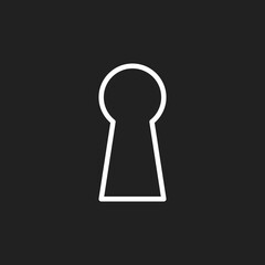 Keyhole icon. Vector illustration for graphic design, Web, UI, app.