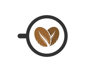 Coffee love inside the coffee cup