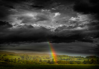Obraz na płótnie Canvas rainbow after storm
