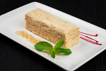 Esterhazy Torte on plate