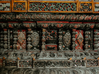 Interior of the Ming dynasty-era Buddhist temple of Wisdom Attained in Beijing, China