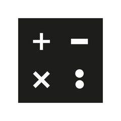 Graphic flat calculator icon for your design and website
