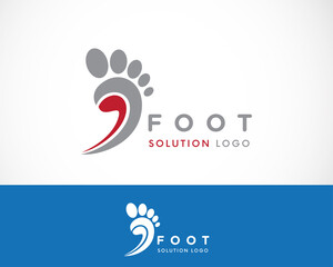 foot solution logo creative design template