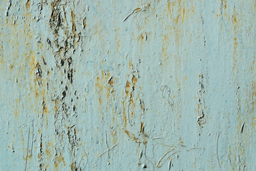 gray-blue paint, scuffed. old coating
