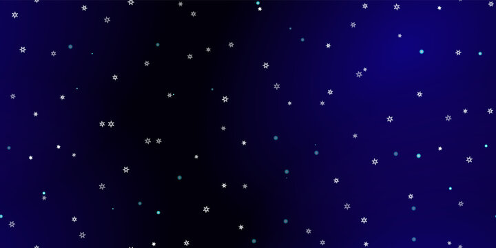 Falling Snowflakes seamless pattern flying snow © Сашка Шаргаева