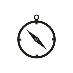 Graphic flat compass icon for your design and website