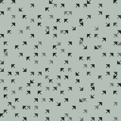 Naklejka premium Seamless pattern of simplicity geometric arrows in flat style. ready to use for cloth, textile, wrap and other.
